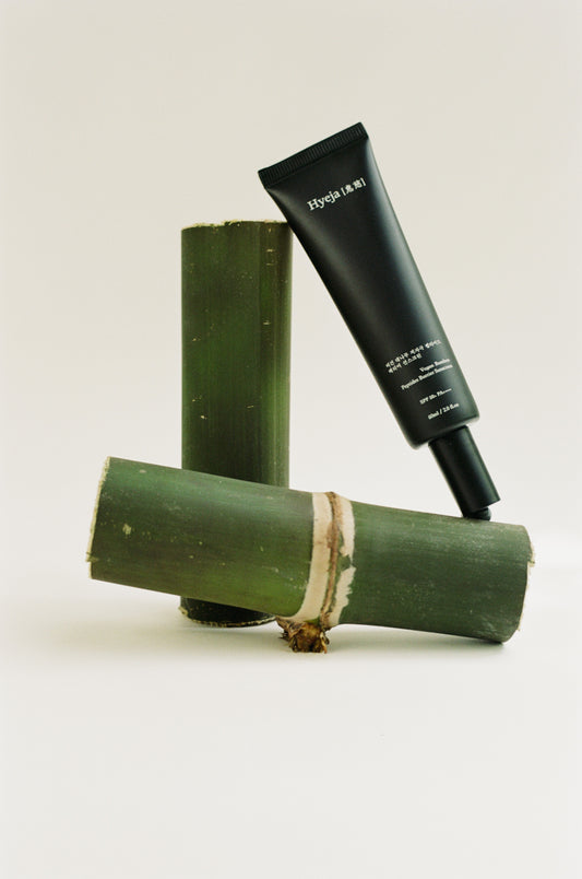 Buy, Shop Hyeja Vegan Bamboo Barrier Peptides Sunscreen SPF 50+ PA++++ Online in Dubai, UAE, Saudi Arabia, KSA, Kuwait - OKTA