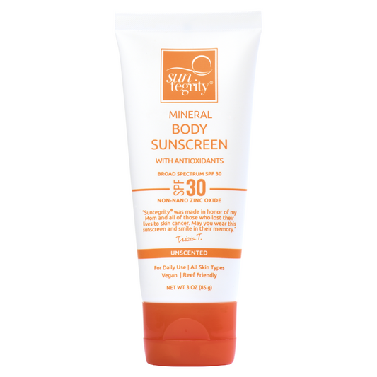 Suntegrity Unscented Mineral Body Sunscreen - Broad Spectrum SPF 30