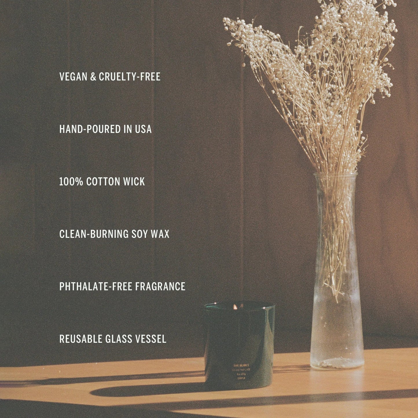 Corpus Naturals Scented Soy Wax Candle - Dark Flowers 227g