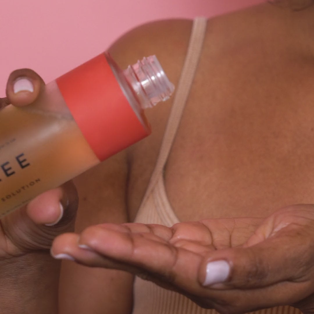 Indie Lee AHA Exfoliating Solution.